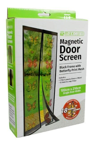 Snap Magnetic Door Bug and Insect Screen - Butterfly - Grocery Deals