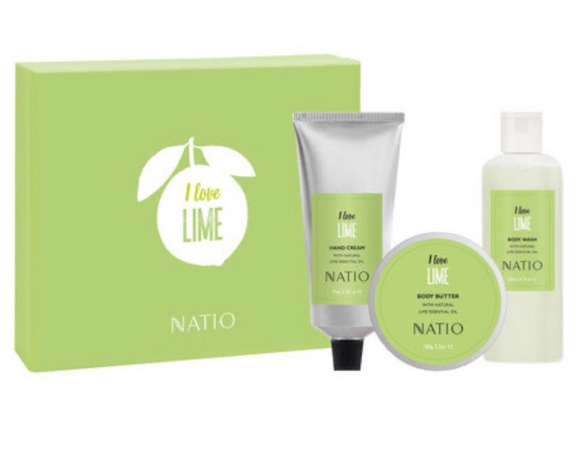 Natio I Love Lime Gift Set