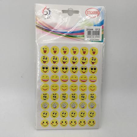Happy Face Stickers 10 Pack - Grocery Deals