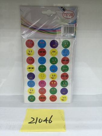 Smiley Face Stickers - Grocery Deals