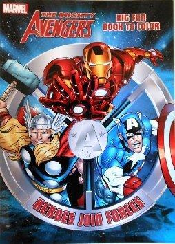 Marvel Avengers Big Fun Book to Color - Heroes Join Forces - Grocery Deals