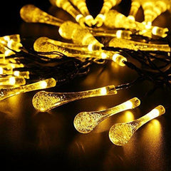 Water Drop String LED Lights - Warm White - Grocery Deals