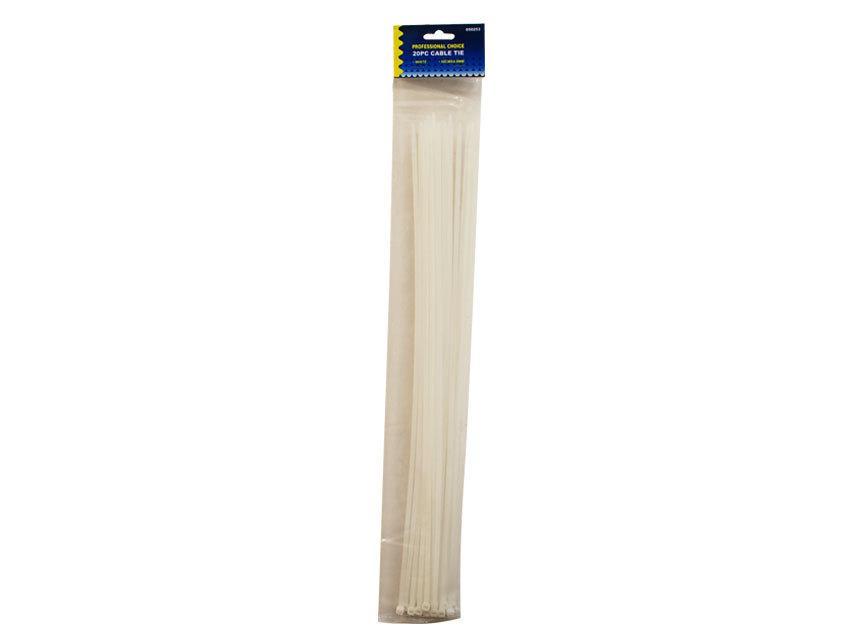 Cable Ties 50cm x4.8mm White x 15 - Grocery Deals