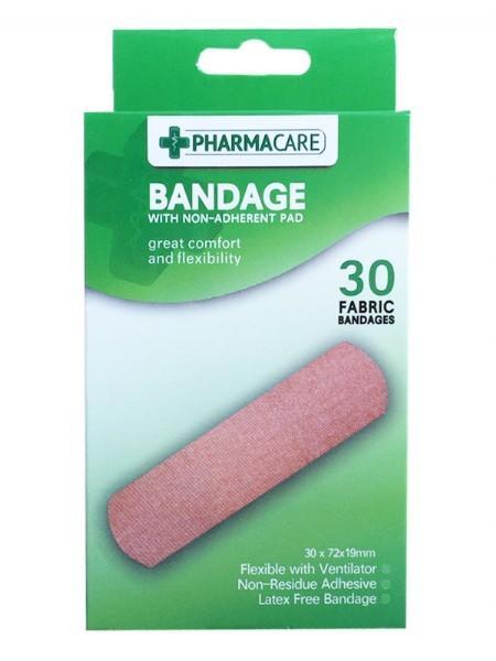 Pharmacare 30 Fabric Bandages - Grocery Deals