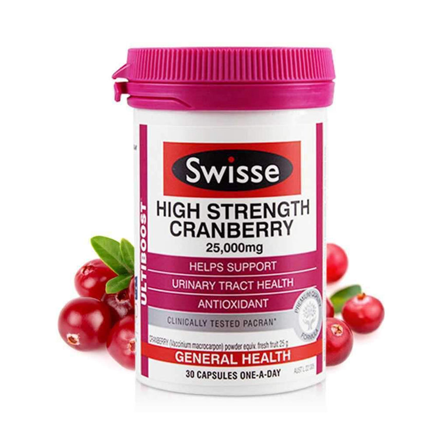 Swisse Ultiboost High Strength Cranberry 25,000mg 30 Tablets - Grocery Deals