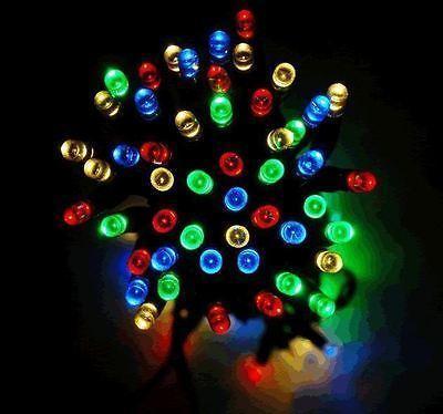 50 LED Solar Fairy Lights - Multi Coloured - Grocery Deals
