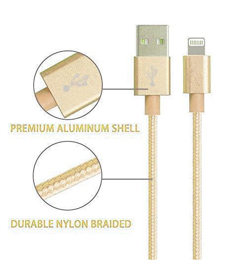 1 Metre Iphone Lightning Cable Nylon Braided Charge Cable