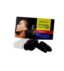 Spiral Hair Tie 6pcs - Grocery Deals