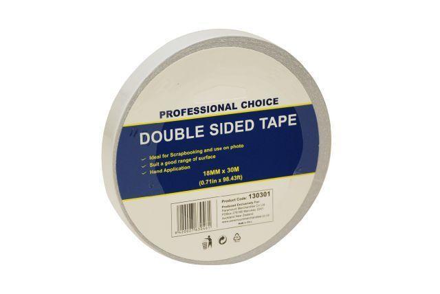 Double Sided Tape18mm  x30m - Grocery Deals