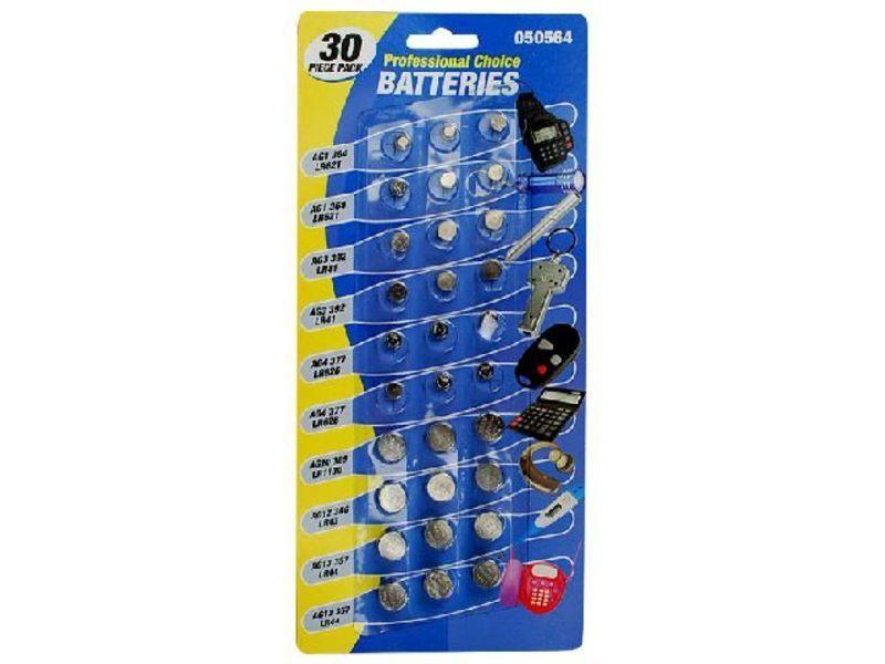 30pc Button Battery Pack - Grocery Deals