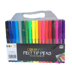 18 Colouring Felt Tip Pens - Grocery Deals